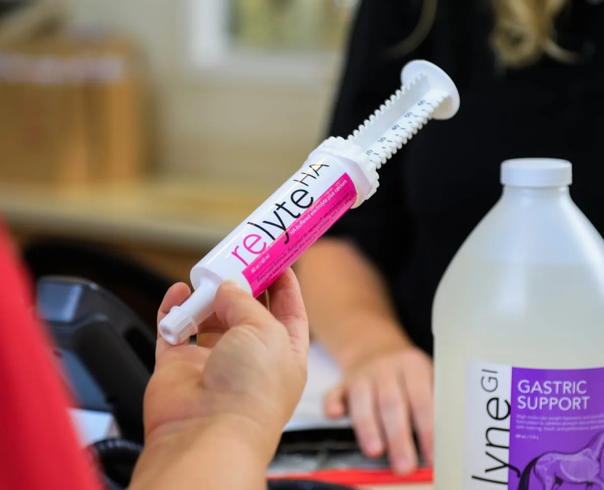Relyte HA oral syringe.